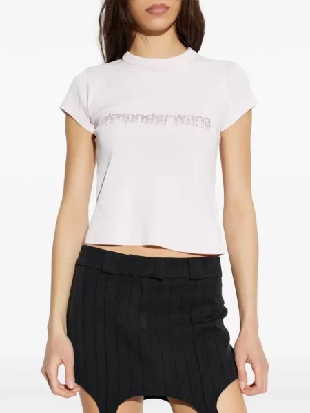 Grafic tricou Alexander Wang alb