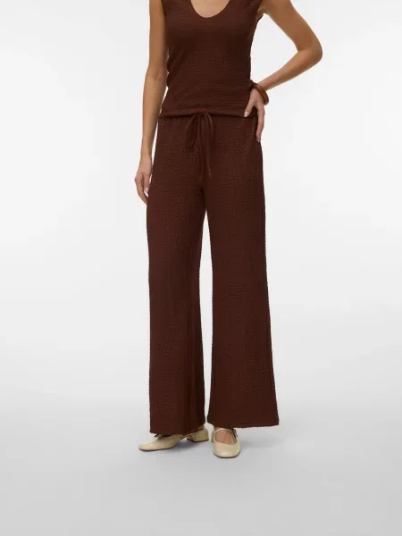 VERO MODA Kelnės VMANITA' ruda