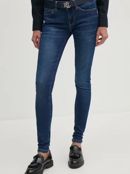 Дънки Pepe Jeans SKINNY JEANS LW тъмносиньо