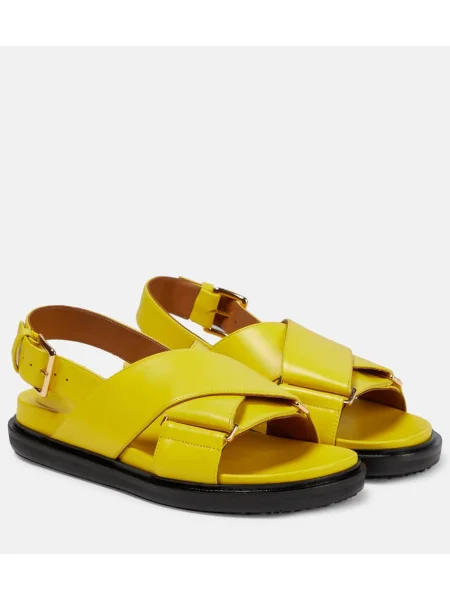 Sandale Marni din piele galben