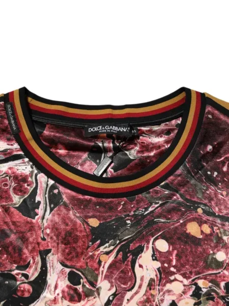 Scurt tricou Dolce & Gabbana cu imagine roșu