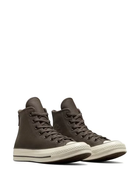 Sneakerși Converse Chuck Taylor All Star din piele cu autograf alergare negru