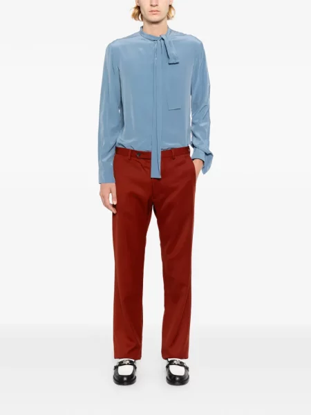 Pantaloni Valentino Garavani roșu