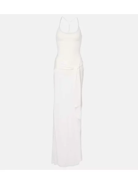 Rochie Jacquemus transparente alb