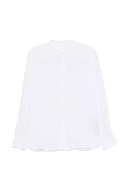 Ленен с яка ленена риза 120% Lino бяло