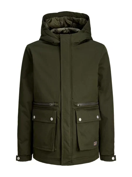 Jack & Jones Junior Geacă de iarnă JJEWOLF închis verde