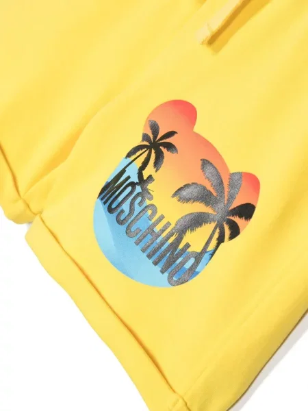 Szorty dziecięce Moschino żółte
