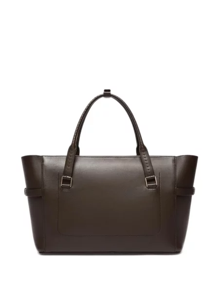 Geantă Max Mara din piele maro