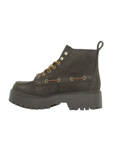 Pantofi Timberland din dantelă cu șireturi streetstyle maro
