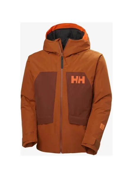 Kurtka z kapturem Helly Hansen Emiko spalony rdzawobrązowy neon S pomarańczowy