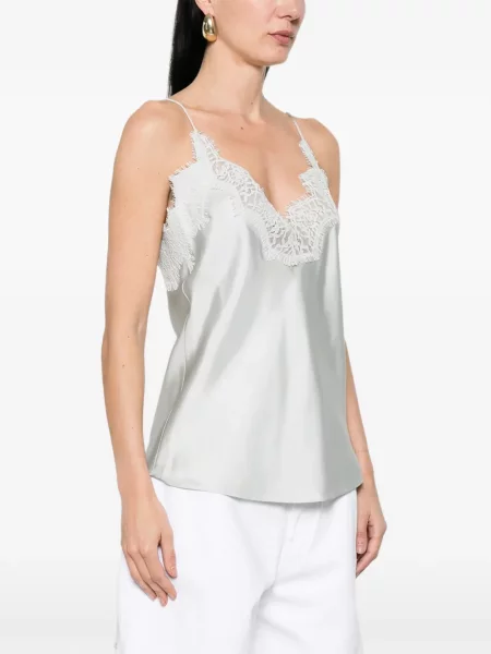 Копринен топ Róhe синьо