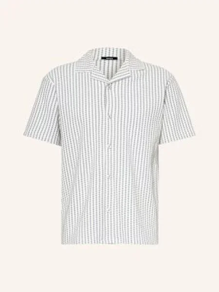 Reiss Košile Resort Tower Comfort Fit bílá/ tmavě modrá bílá