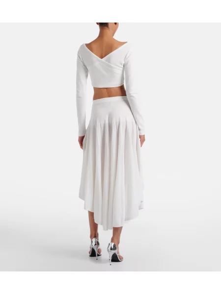 Sukňa Alaïa biela