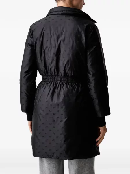 Palton Armani Exchange cu glugă negru