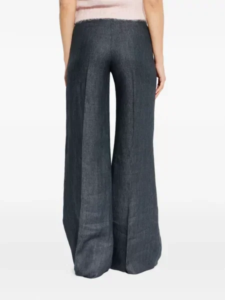 Pantaloni Max Mara evazate albastru