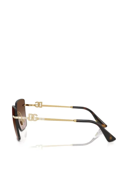 Sunčane naočale Dolce & Gabbana Eyewear s autogramom smeđa