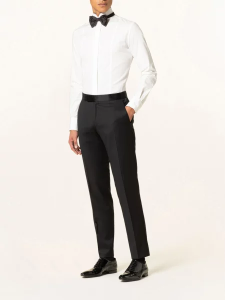 Boss Smokingové Kalhoty Genius Tux Slim Fit černá