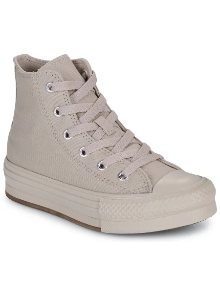 Členkové topánky Converse béžová