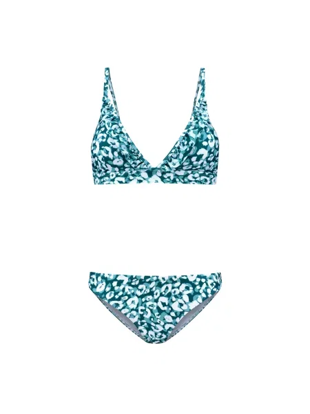 Shiwi Costum de baie două piese Beau verde alb