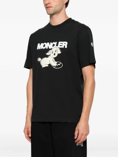 Tricou Moncler cu imagine negru
