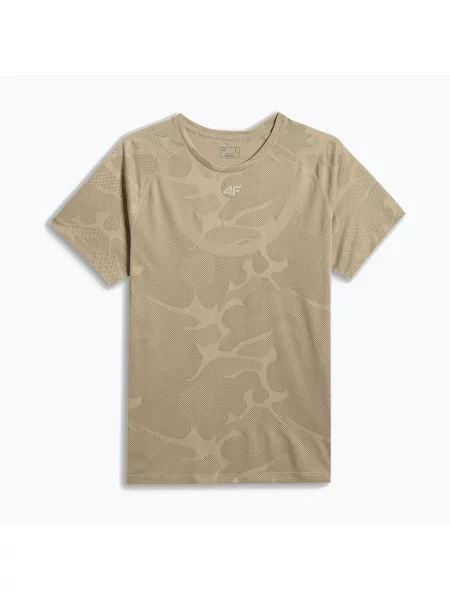 Tricou de antrenament bărbați 4F Athletic FNK beige bej