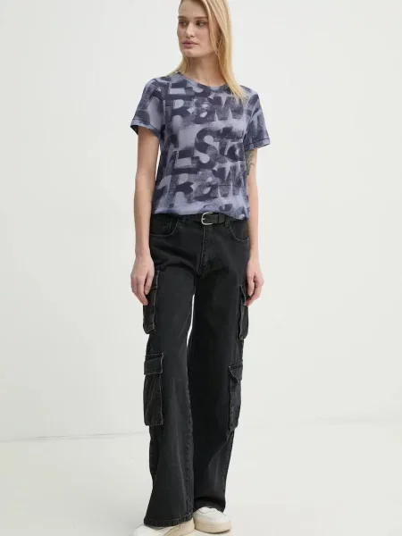 Majica G-Star Raw za žene tamno plava