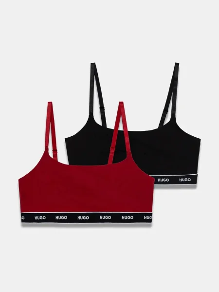 Сутиен HUGO 2 броя с изчистен дизайн черно