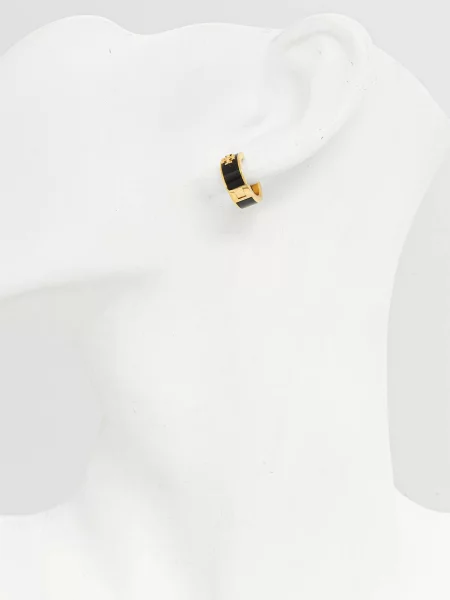 Tory Burch cercei Kira Huggie negru