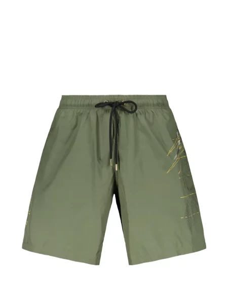 Slip de baie Plein Sport cu imagine cu cordon verde