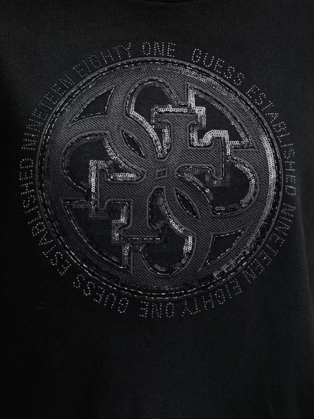 Свитер Guess с аппликацией черный
