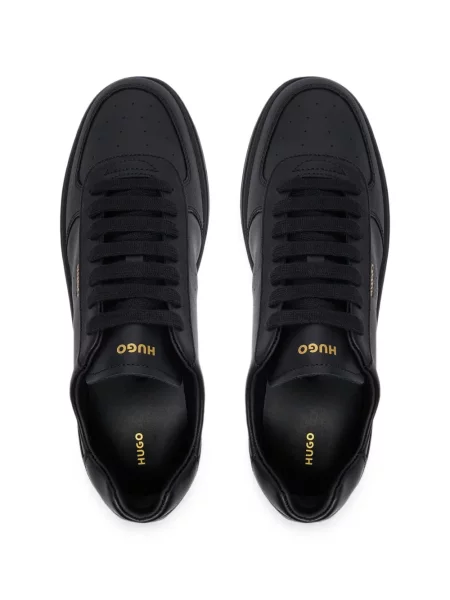 Sneakerși Boss cu imagine negru