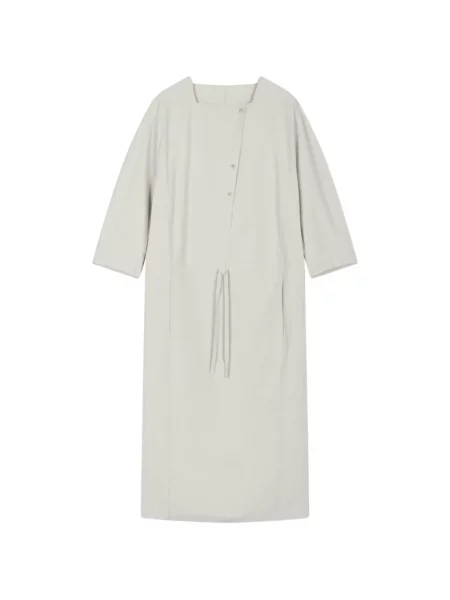 Lung rochie midi Less cu cordon gri