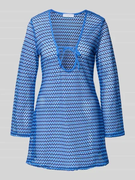 Sukienka plażowa z głębokim dekoltem Seafolly niebieska