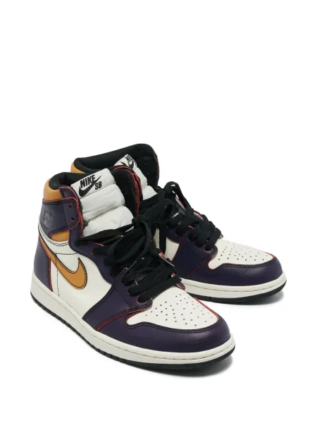 Кожени маратонки Jordan Air Jordan 1 синьо