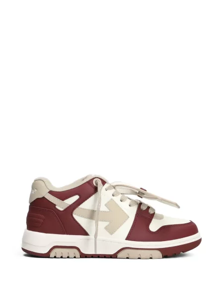Sneakerși Off-white cu autograf alb