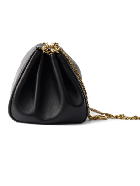 Colier Prada din piele negru