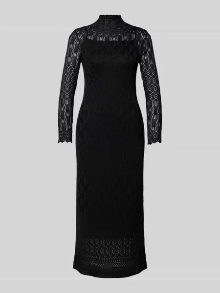 Sukienka midi z mieszanki model ‘PAGDEN’ Lauren Ralph Lauren czarna