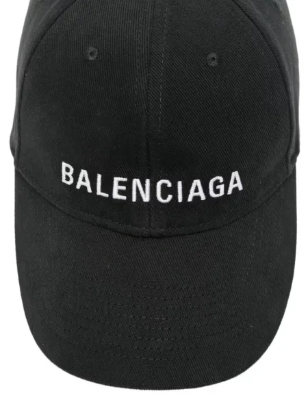 Șapcă Balenciaga cu broderie negru
