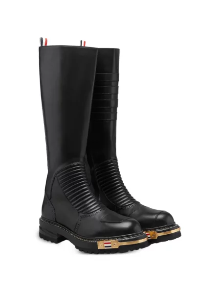 Cizme Thom Browne din piele negru