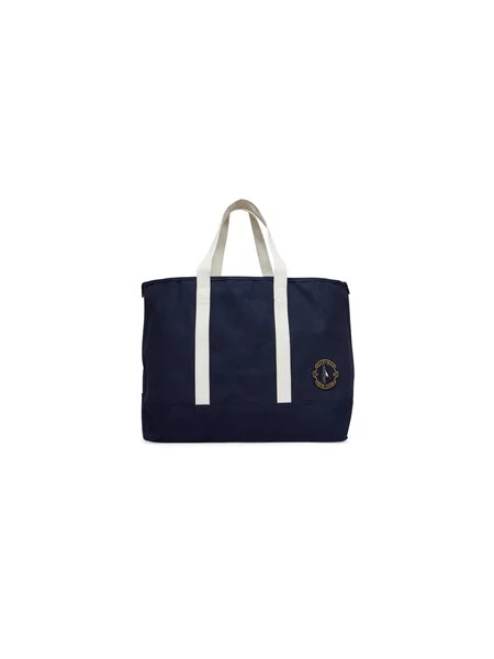 TOMMY HILFIGER Nákupní taška SUMMER marine modrá bílá