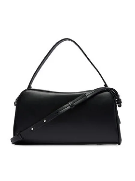 Calvin Klein Kabelka Emblem Trio Top Handle Camera Ba čierna