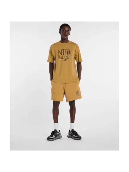 Koszulka New Balance Reimagined Graphic z krótkim rękawem S pomarańczowa