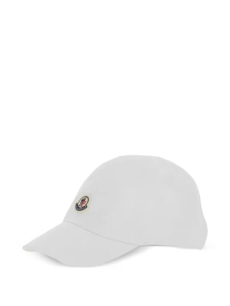 Czapka z daszkiem dziecięca Moncler Enfant biała