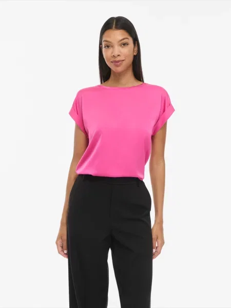 VILA Tricou VIELLETTE' roz