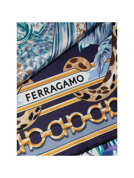 Chusta Ferragamo niebieska