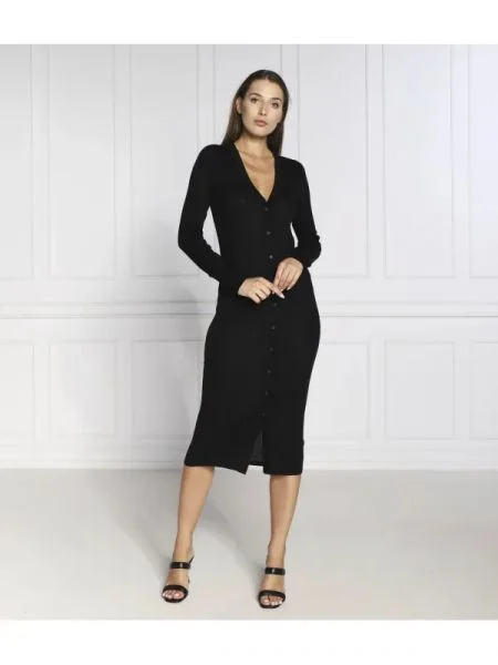 Tommy Hilfiger ruha selyem hozzáadásával fekete