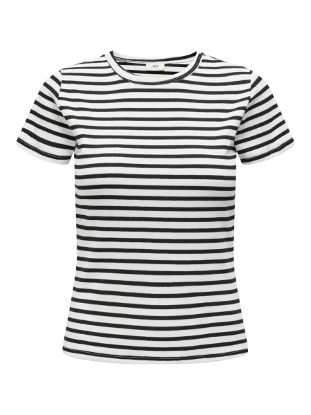 JDY Tricou SOLAR negru alb