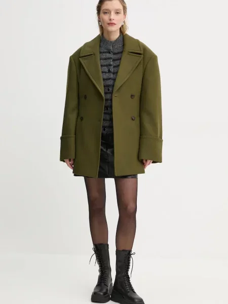 Вовняний кардиган Gestuz сірий