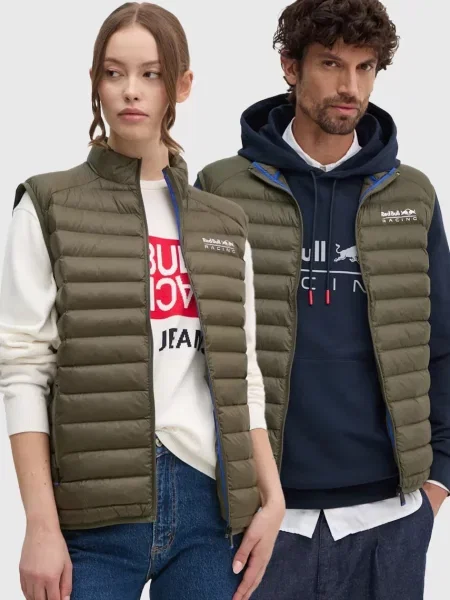 Елек Red Bull Racing x Pepe Jeans зелено преходен модел червено