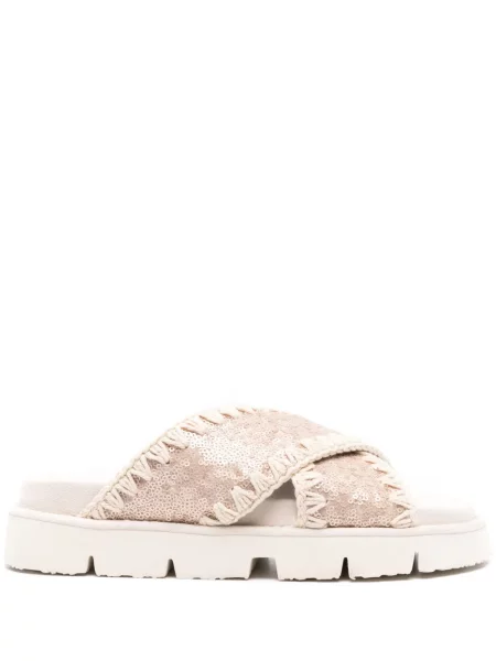 Sandály Mou s flitry růžové